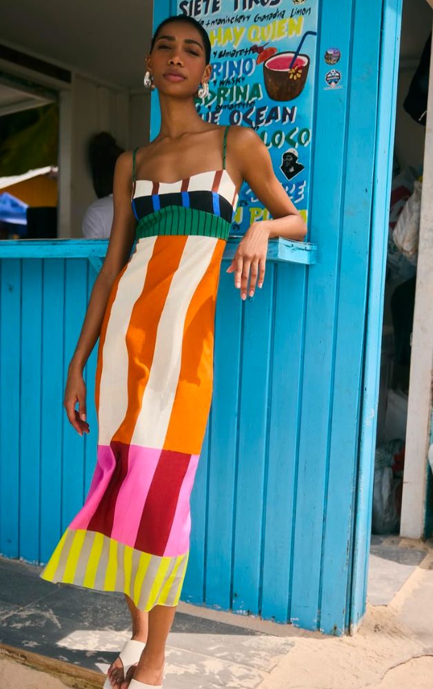 Cala De La Cruz - Paloma Dress - Bengal/Multi