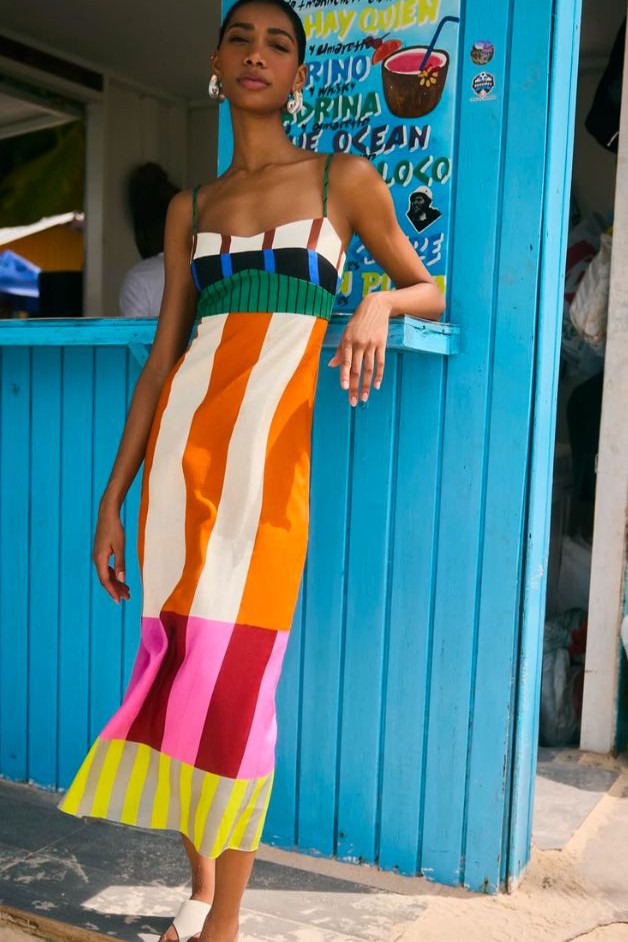 Cala De La Cruz - Paloma Dress - Bengal/Multi