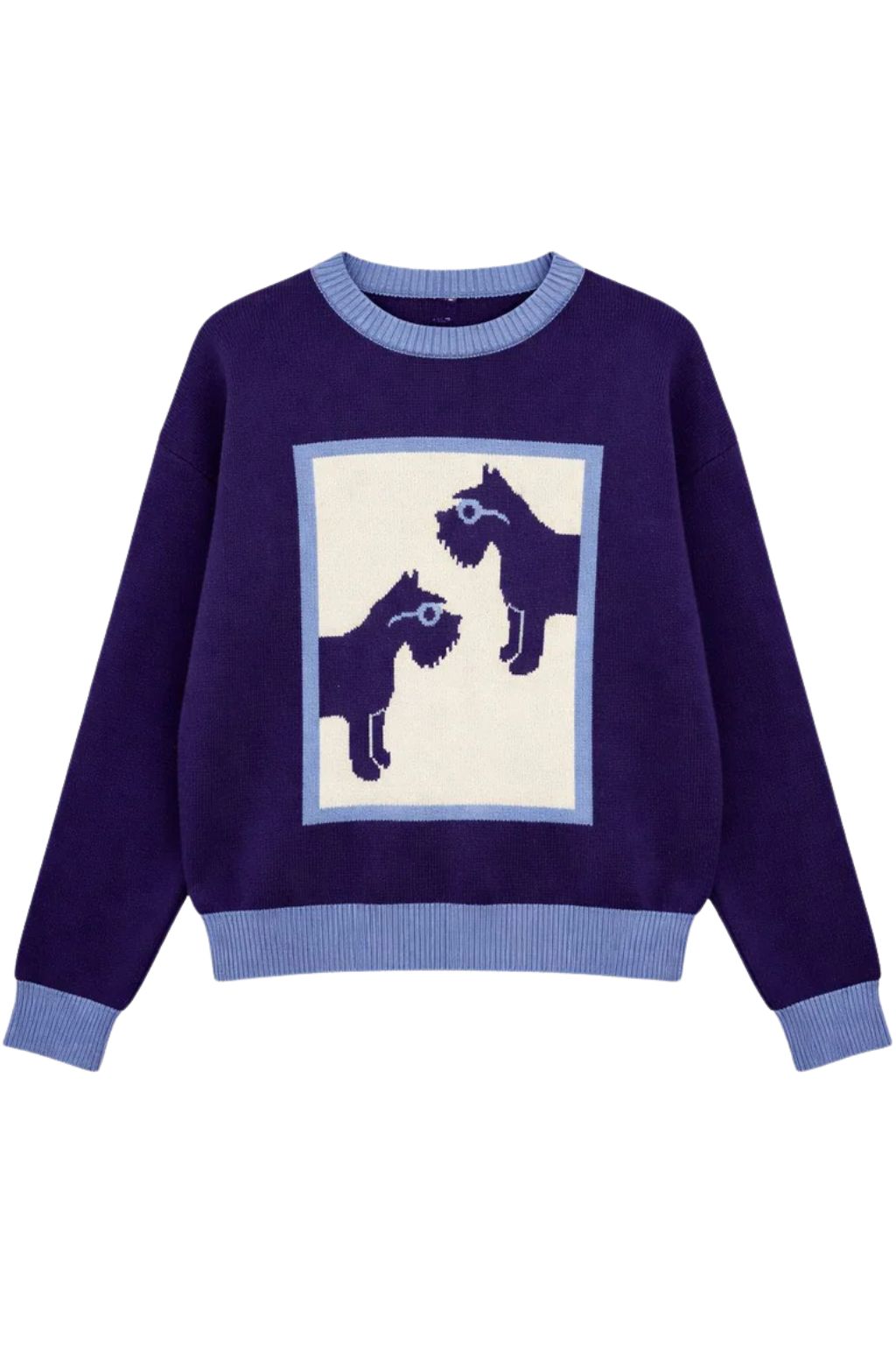 Olive and Bette's - Terrier Sweater - Navy