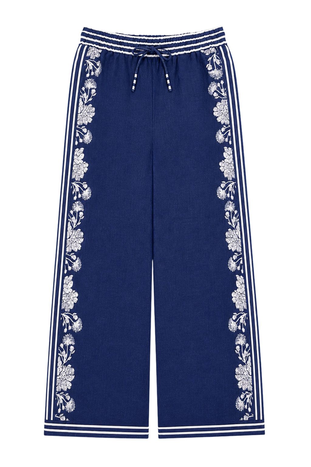 Las Surenas - Pant Wild Flower - Blue