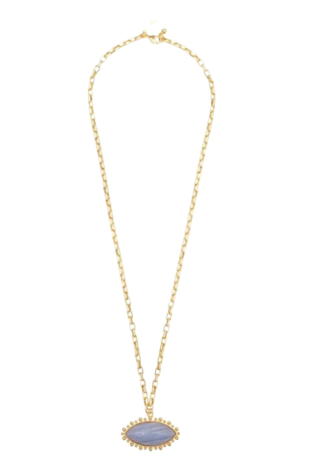 Talis Chains - Blue Lace Eye Pendant Necklace