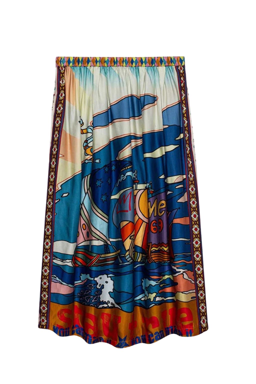 Me369 - Vanessa Midi Skirt - Nautical