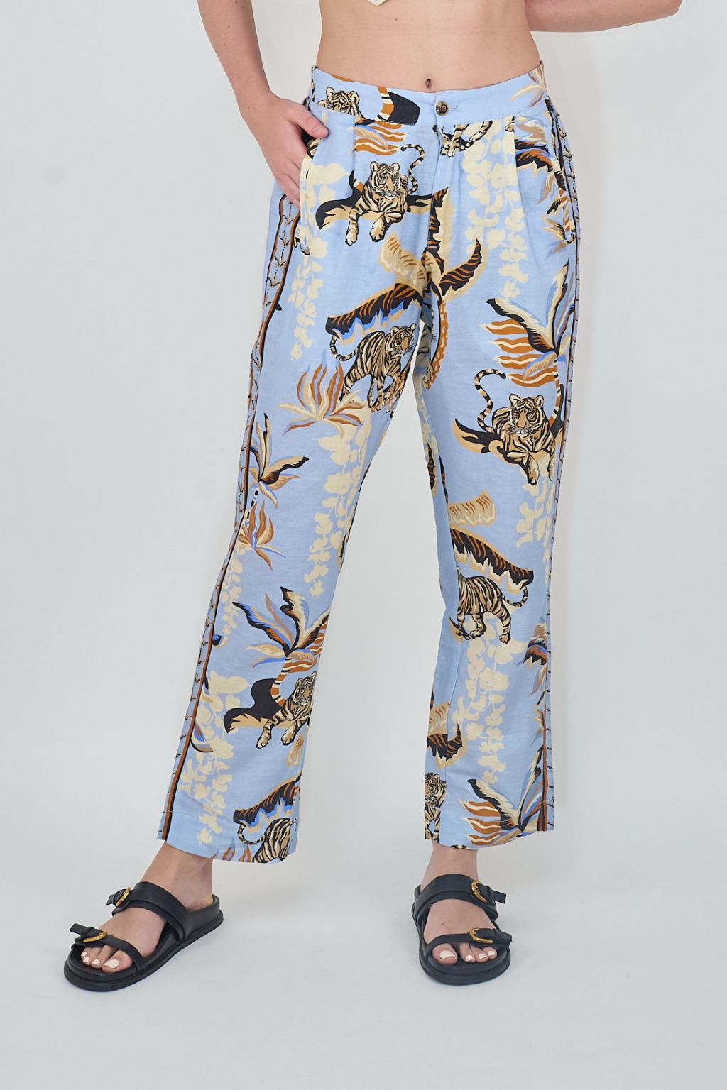 Las Surenas - Pant Bali Tiger Light Blue