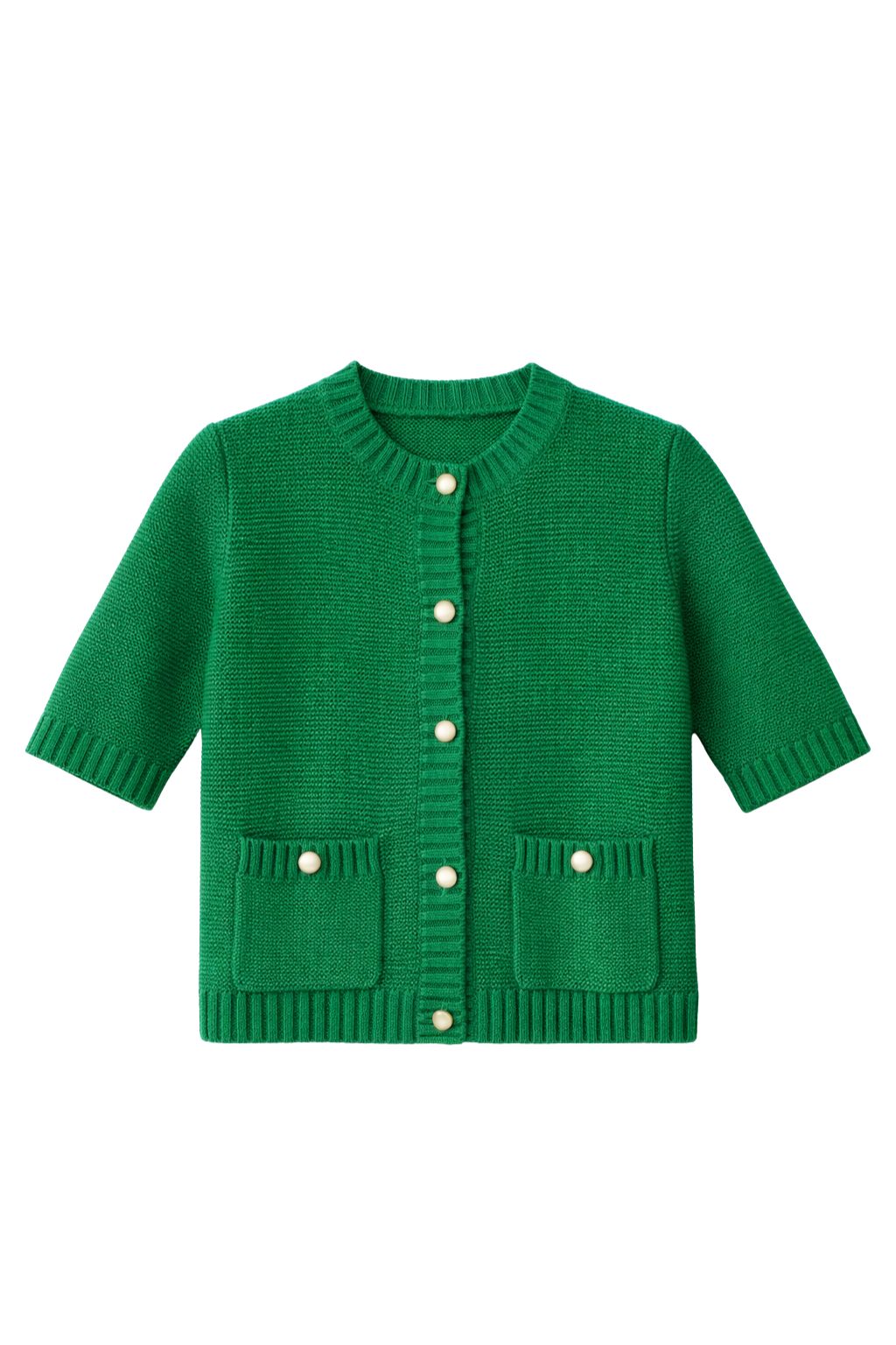 Autumn Cashmere - Button Front Elbow Sleeve Jacket W/ Pockets