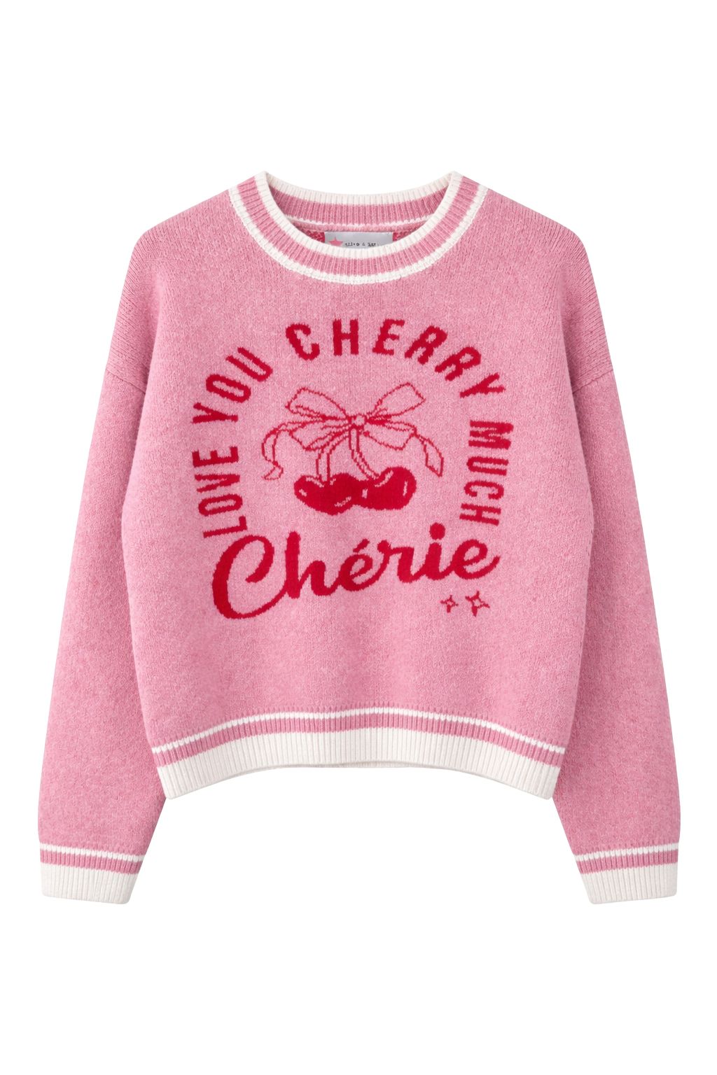 Olive and Bette's - Cherry Cherie Sweater - Pink