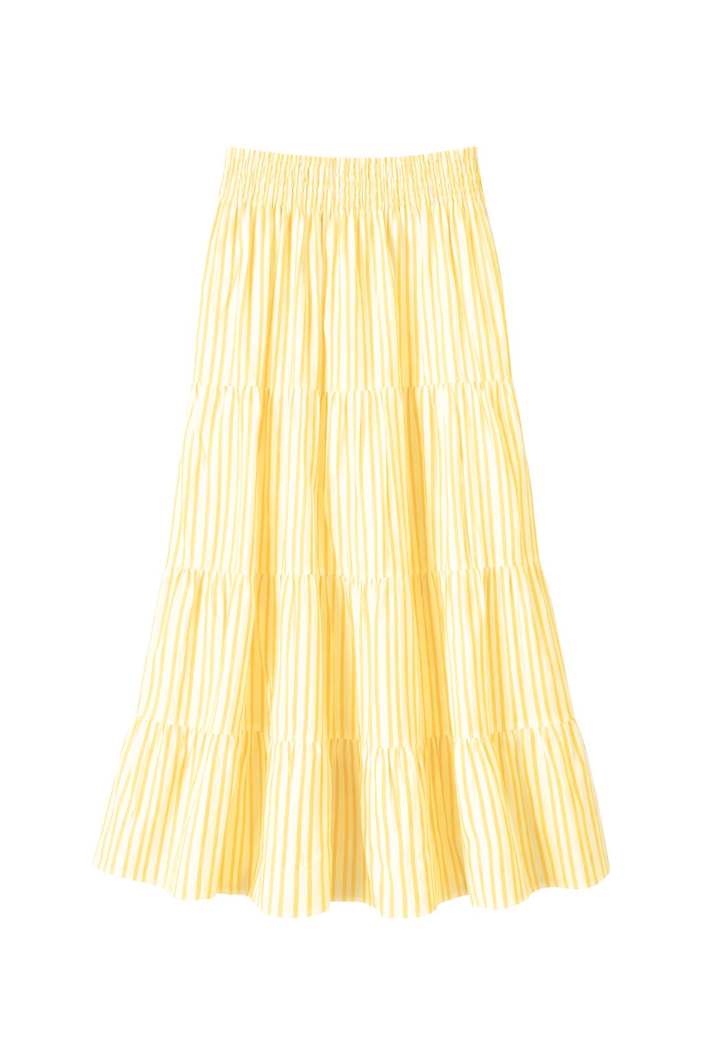 Olive and Bette's - Striped Tiered Maxi Skirt