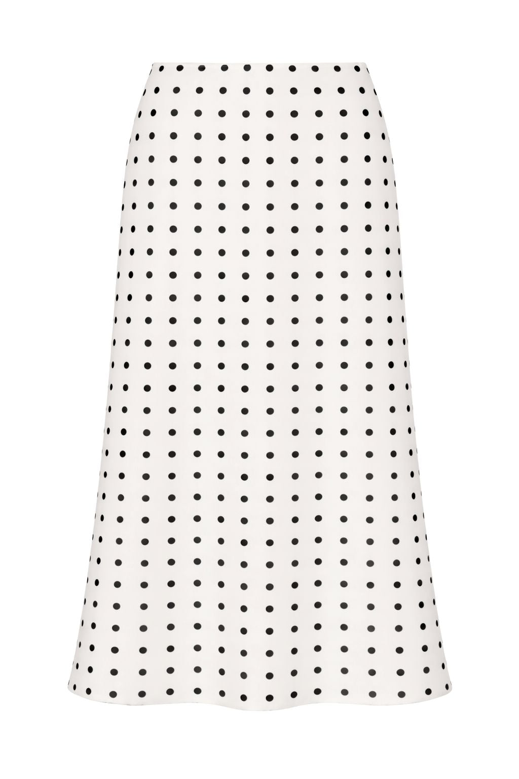 Olive and Bette's - Polka Dot Satin Midi Skirt