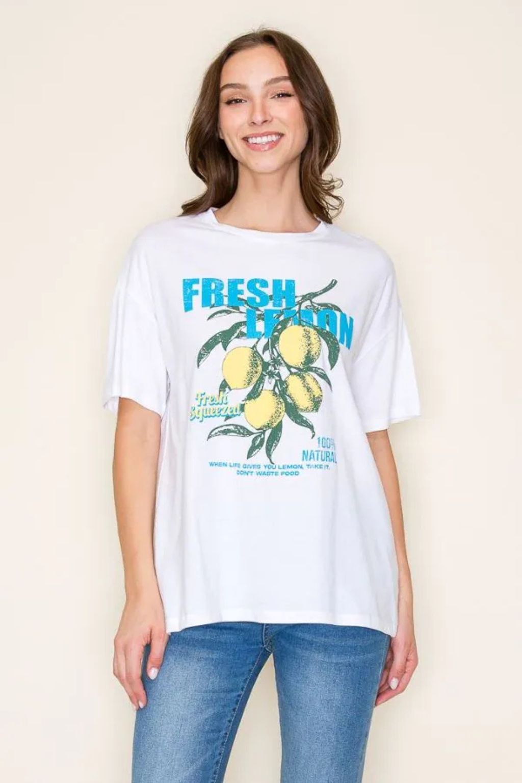 Olive and Bette's - Fresh Lemon Oversized Tee