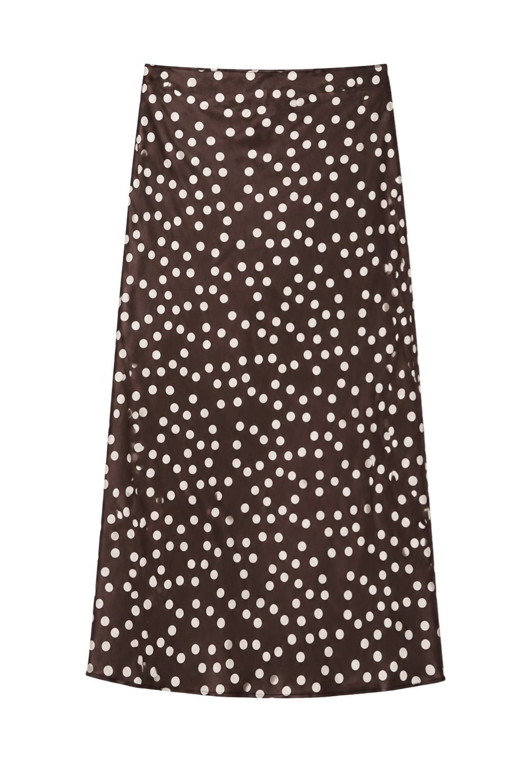 Olive and Bette's - Satin Polka Dot Midi Skirt