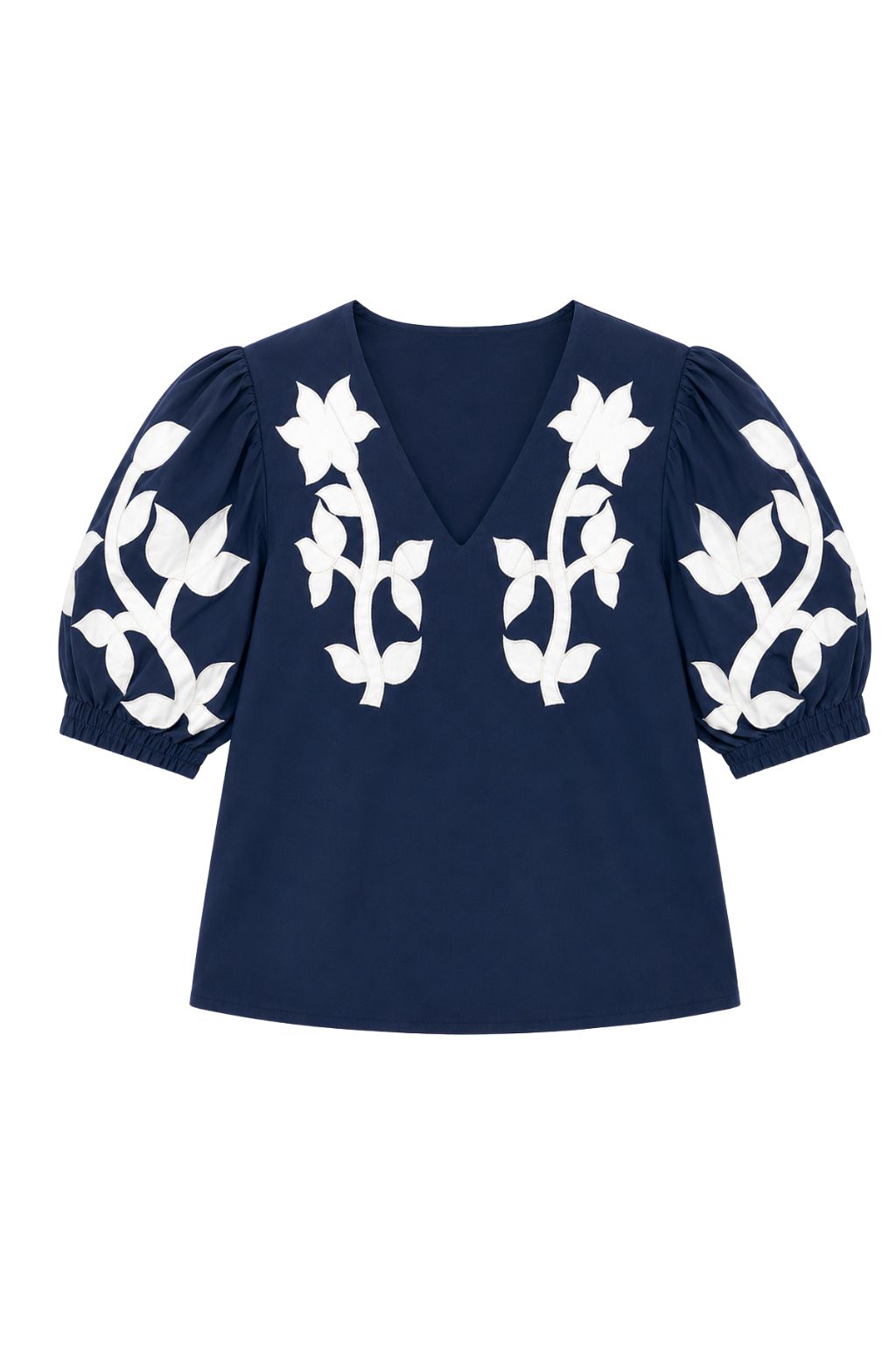 Olive and Bette's - Embroidered Puff Sleeve Top