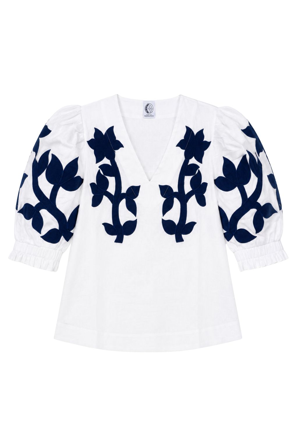 Olive and Bette's - Embroidered Puff Sleeve Top