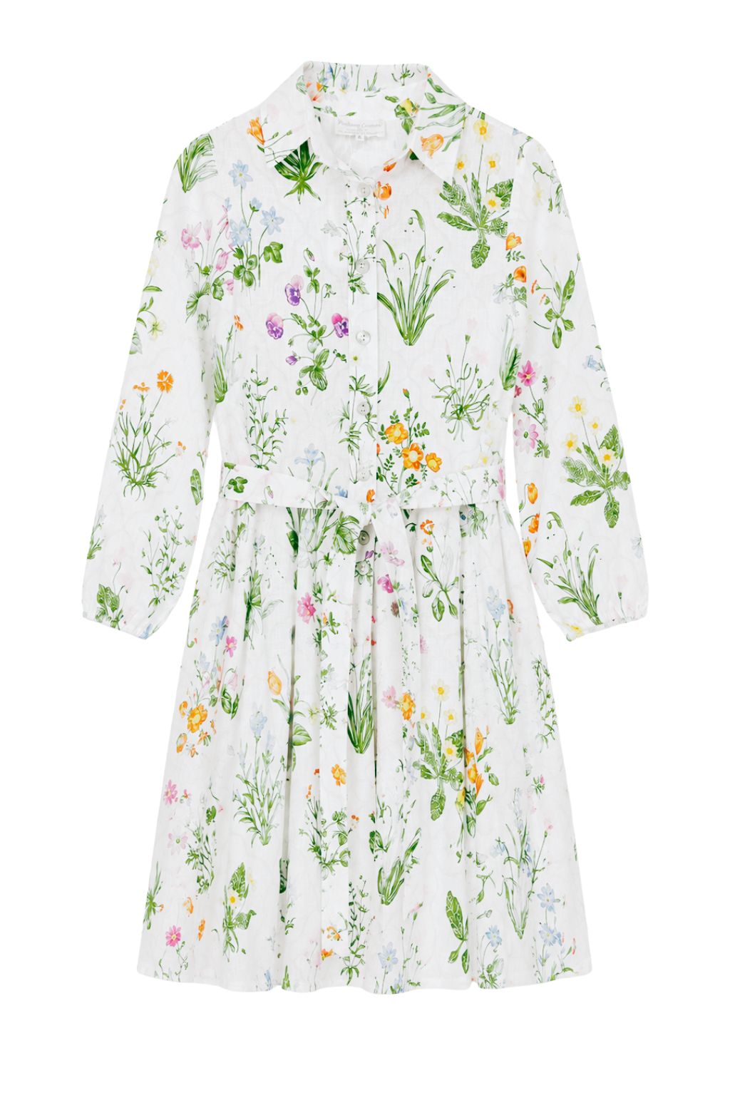 Positano Couture - Conchiglia Linen Dress - Botanical