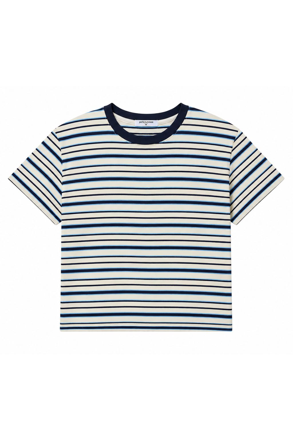 Perfect White Tee - Dawn Stripe Tee