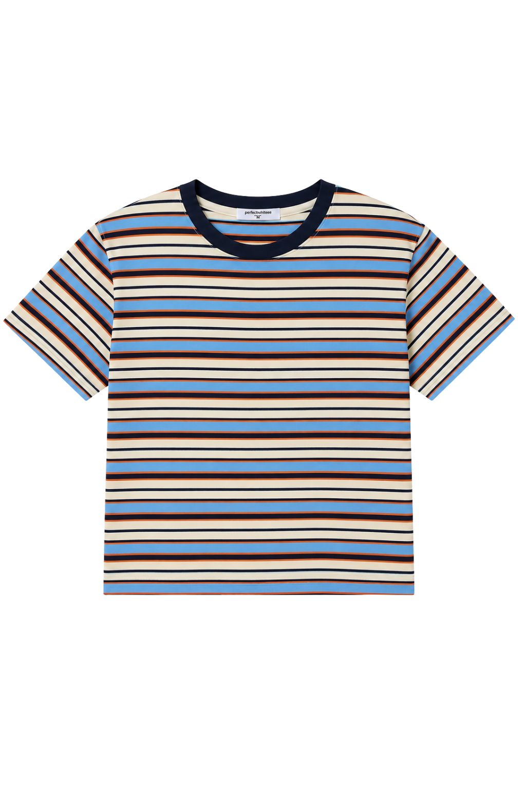 Perfect White Tee - Dawn Stripe Tee