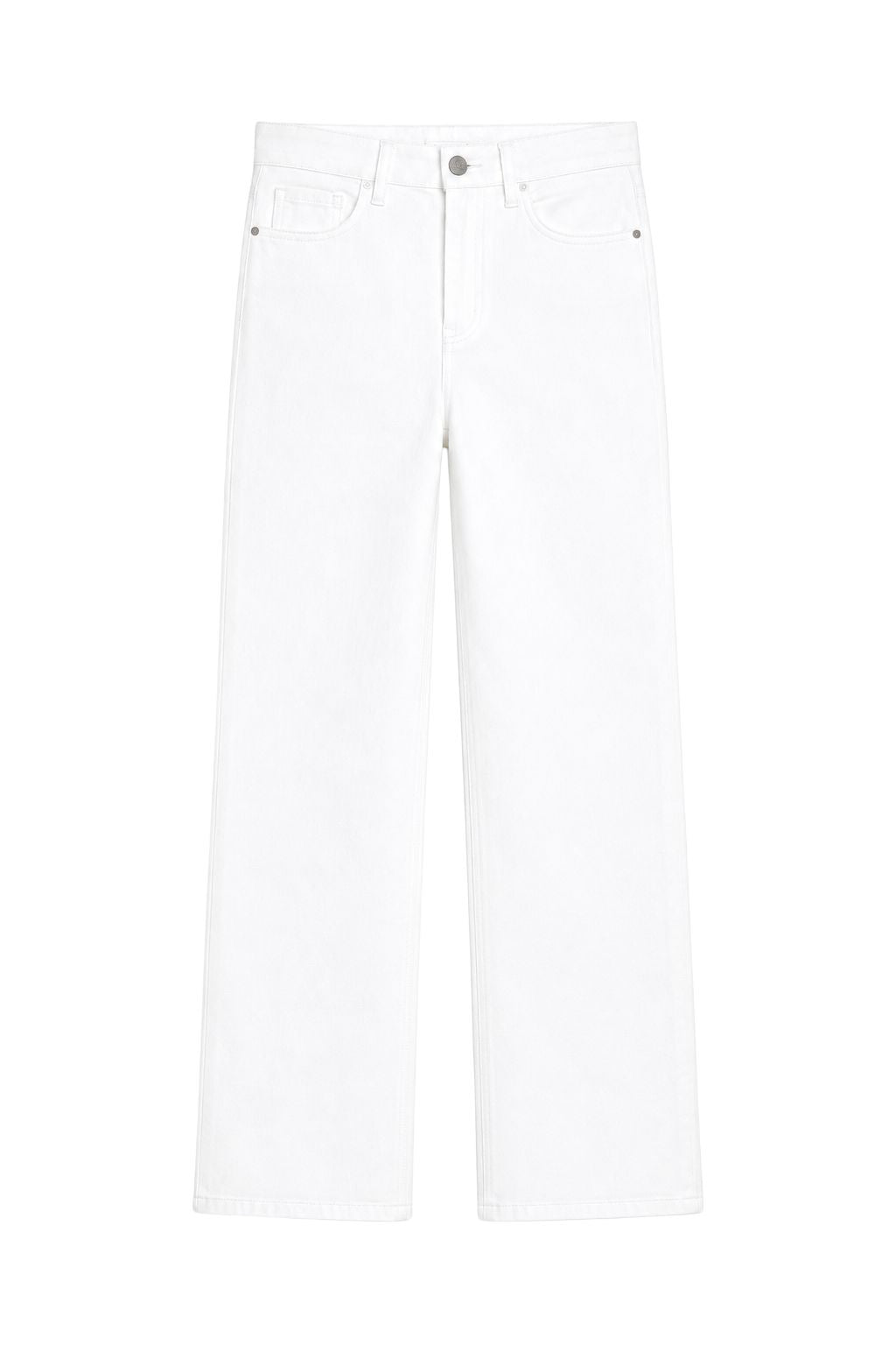 Just Black Denim - High Rise Wide Leg - Optic White