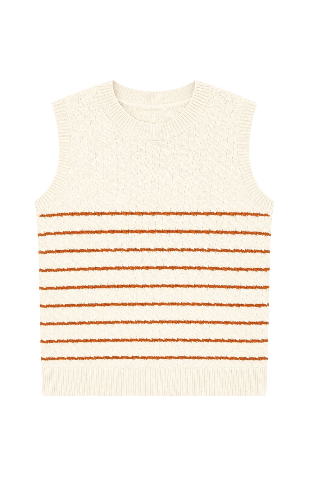 Road G - Mini Cable Striped Vest