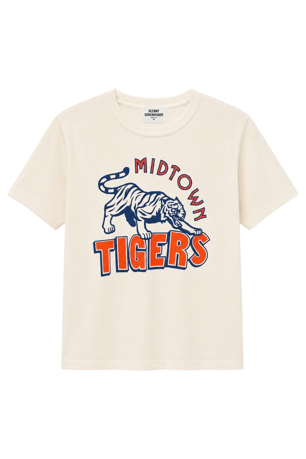 Sunny Somewhere - Midtown Tigers Everyday Tee - White