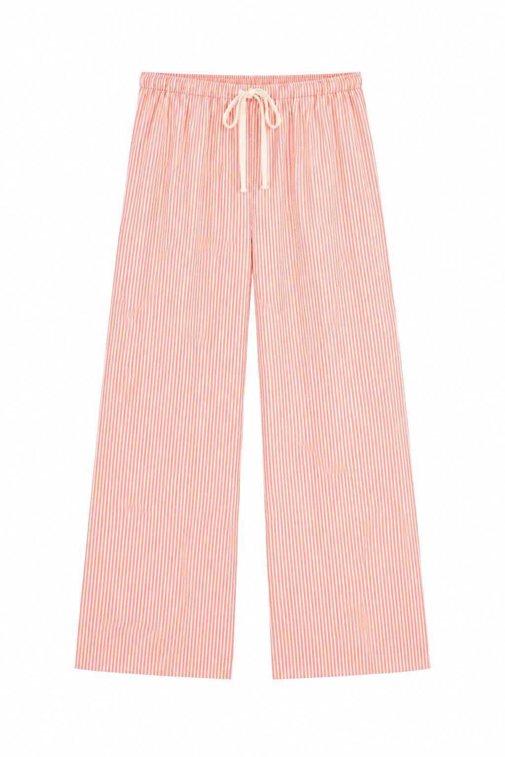 Road G - Drawstring Waist Striped Pants