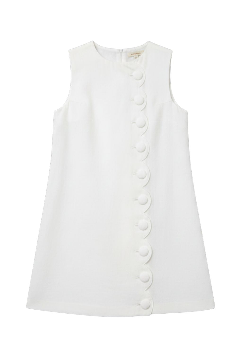 Road G - Linen Scallop Button Dress