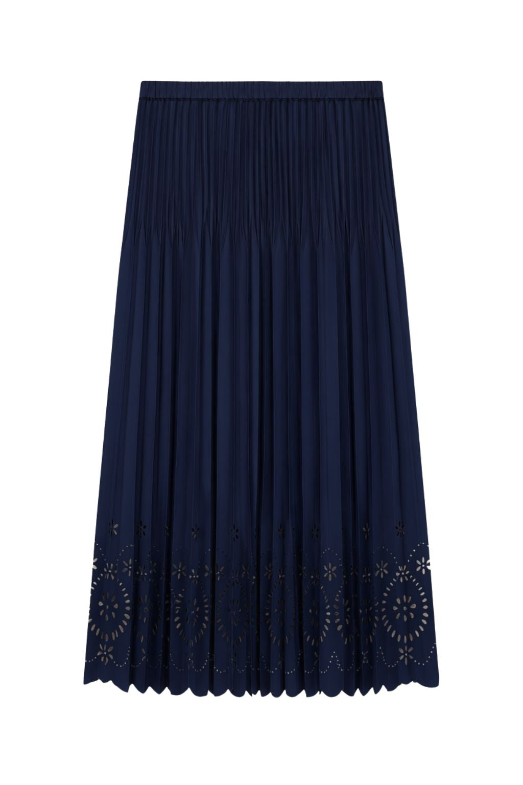 Olive and Bette's - Pleated Laser Cut Maxi Skirt