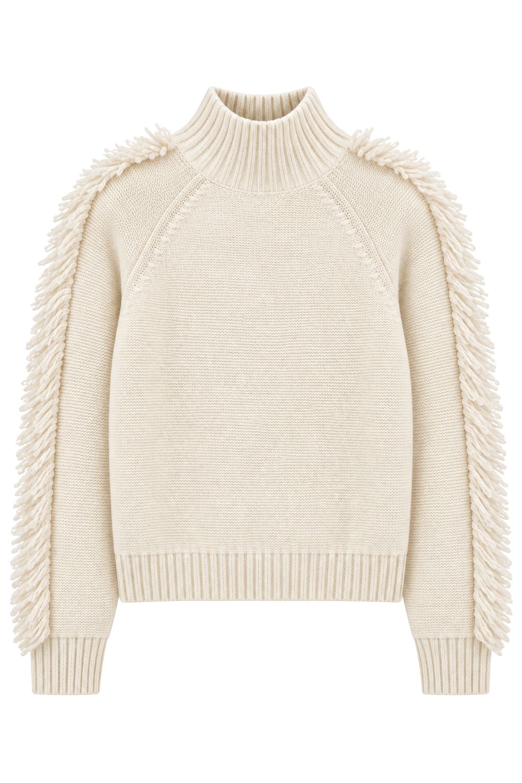 Lisa Todd - Fringe Benefits Mock Neck - Winter White