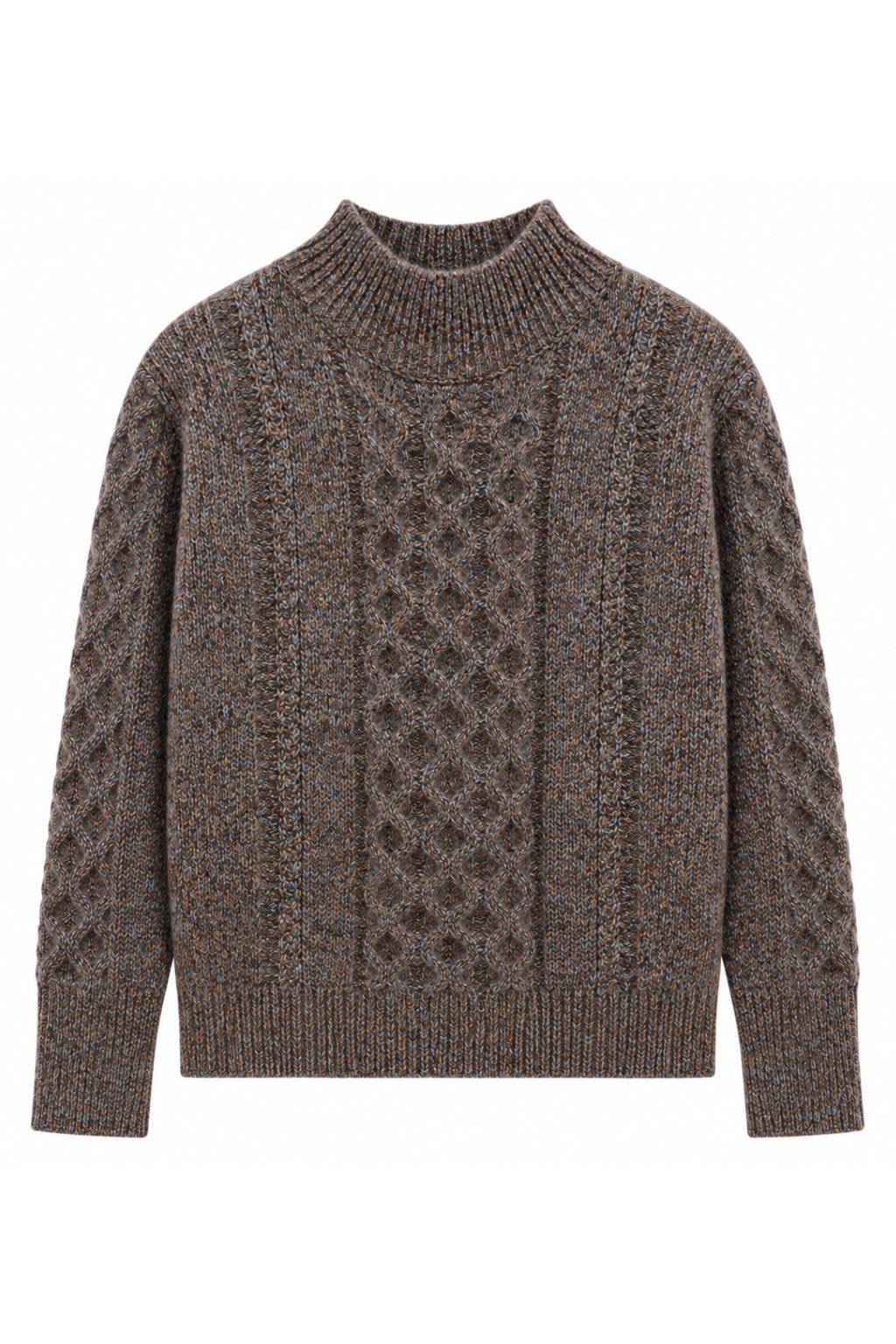 Hasson - Mock Neck Cable Tunic