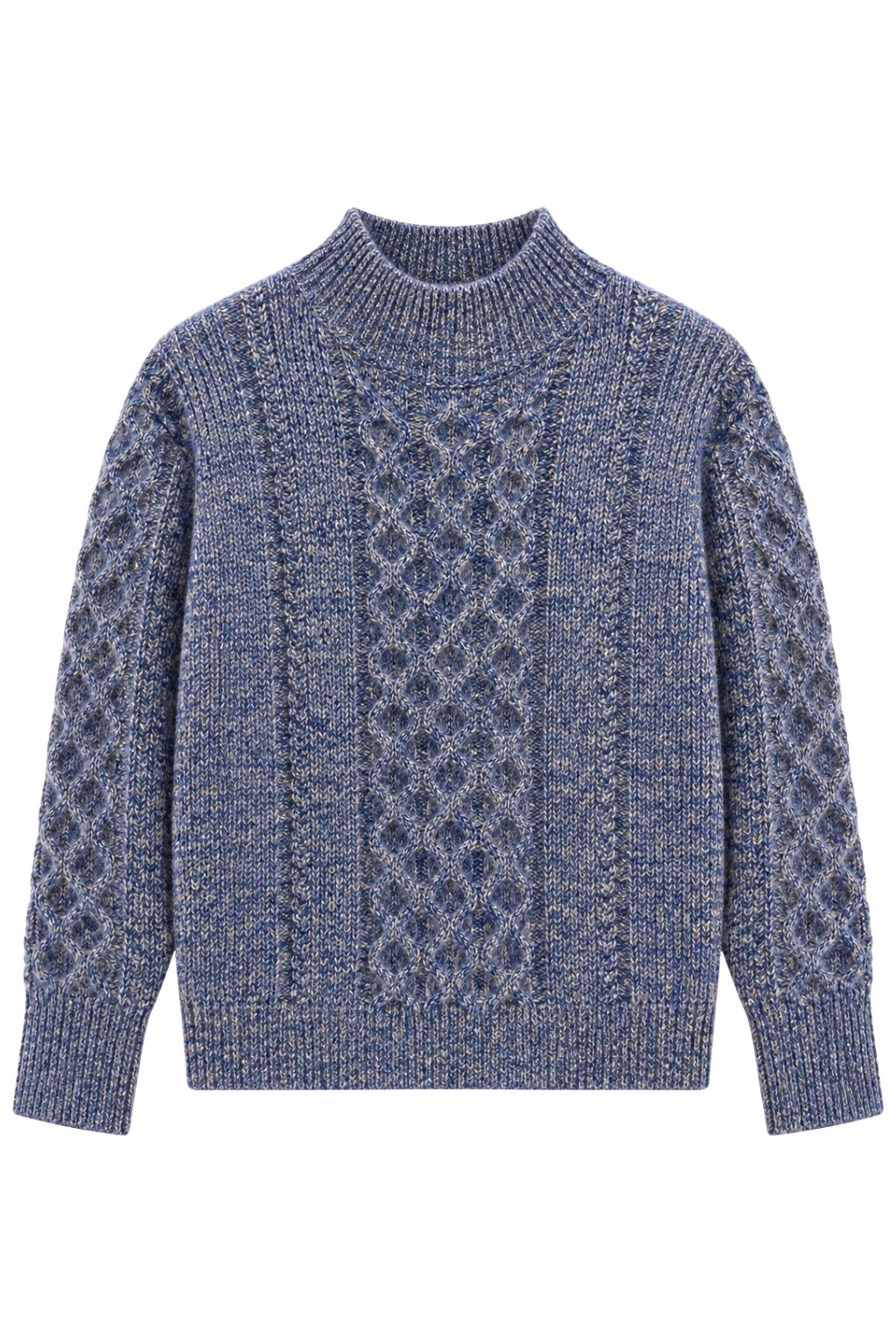 Hasson - Mock Neck Cable Tunic