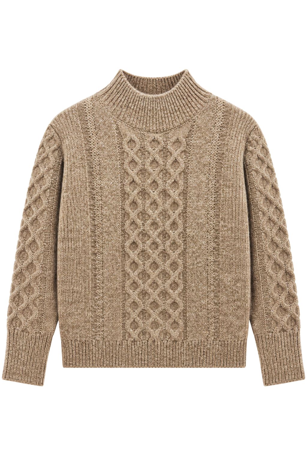 Hasson - Mock Neck Cable Tunic