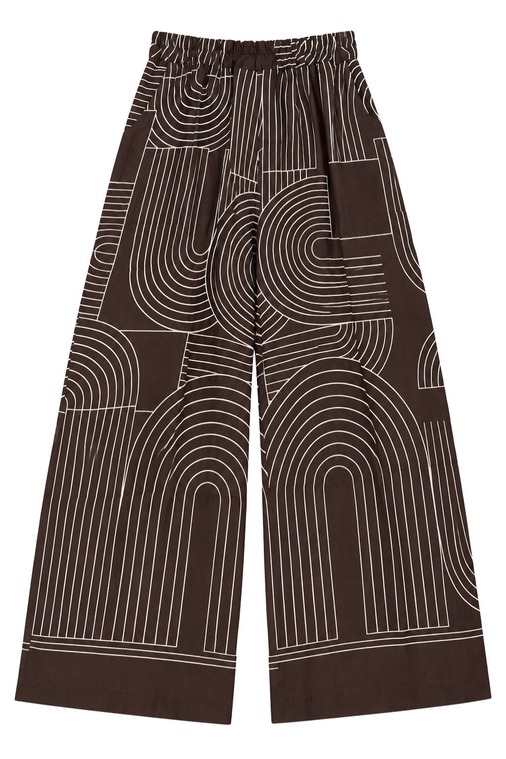Cecile Wang - Geometric Print Wide Leg Pants
