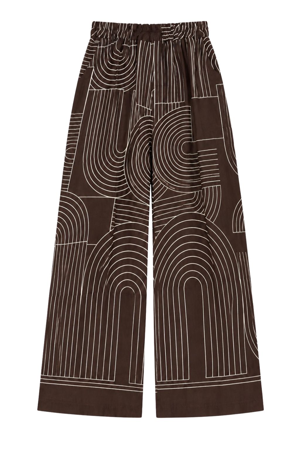 Cecile Wang - Geometric Print Wide Leg Pants