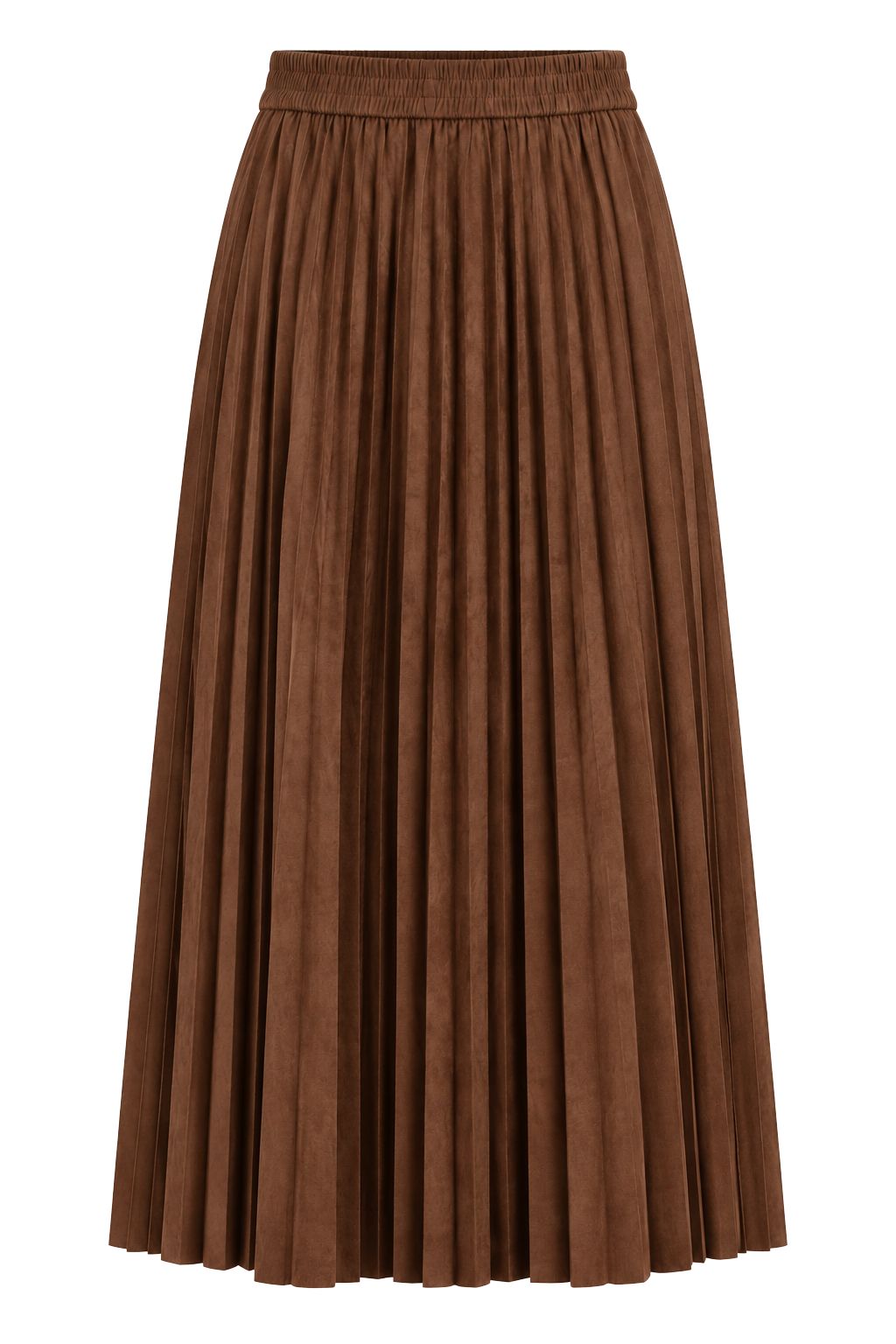 Olive and Bette's - Pleated Midi Skirt - Brown