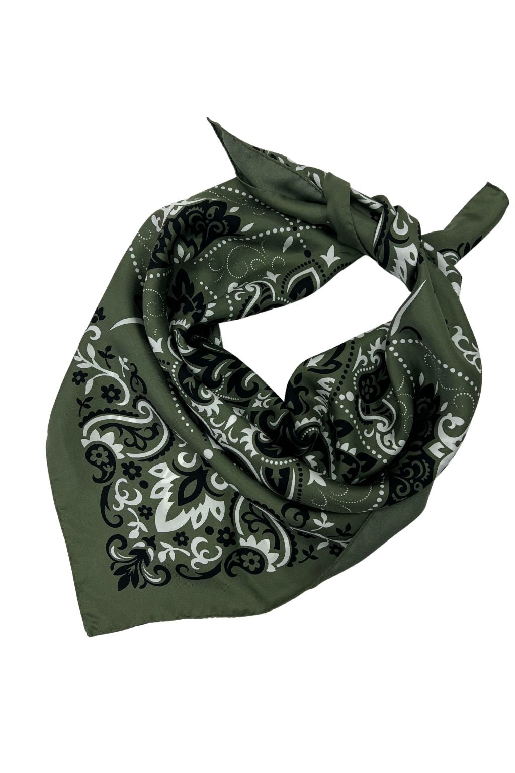 Maison Lecomte Flament - Silk Scarf - Secret Garden Vert