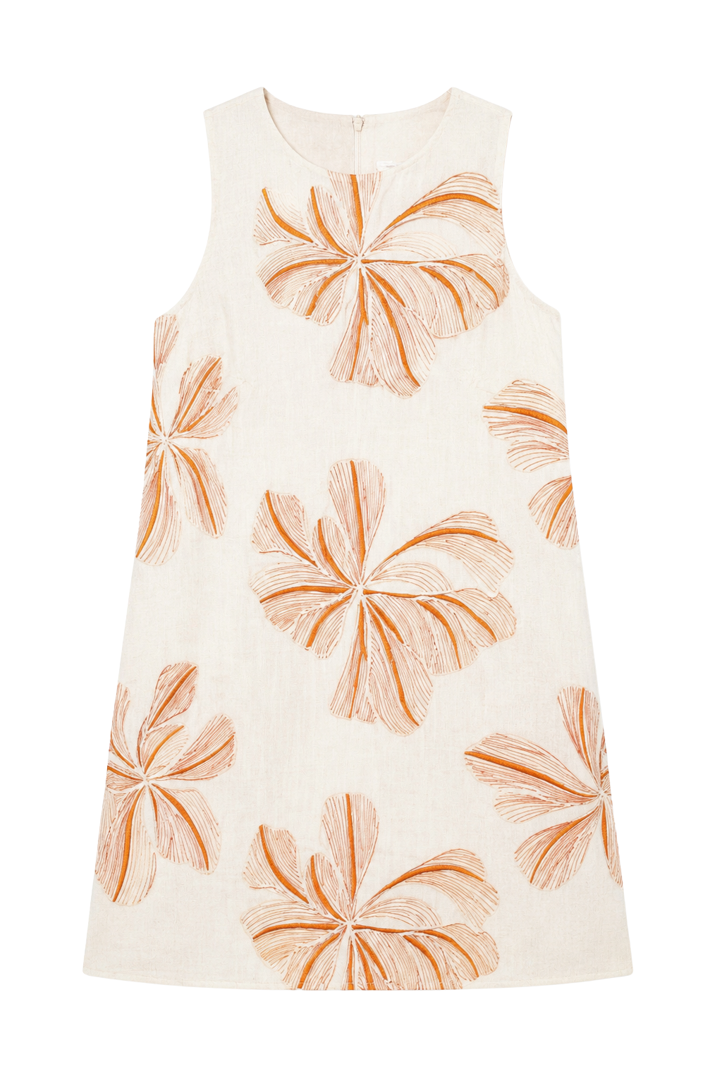 Olive and Bette's - Sleeveless Floral Embroidery Detail Dress