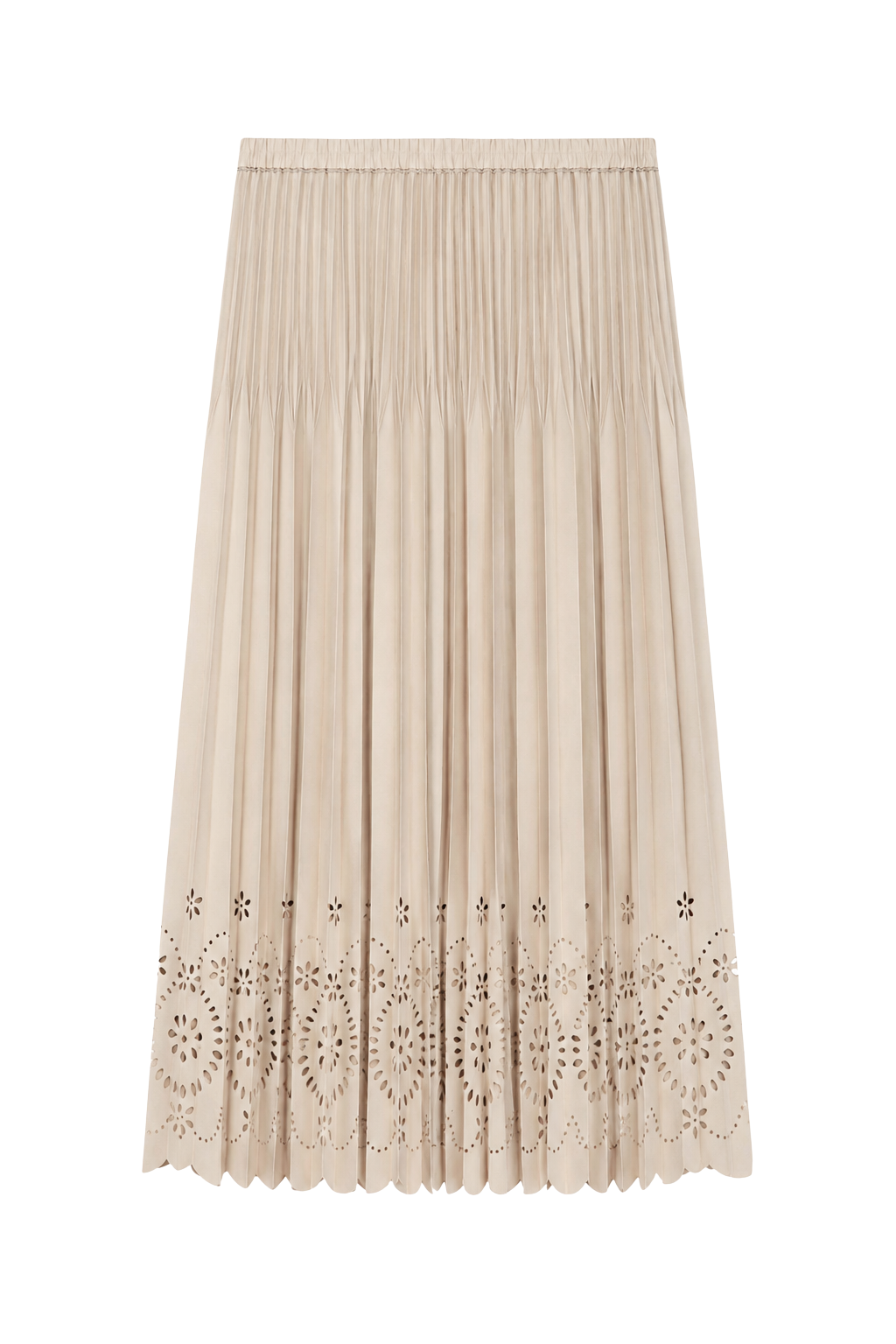 Olive and Bette's - Pleated Laser Cut Maxi Skirt