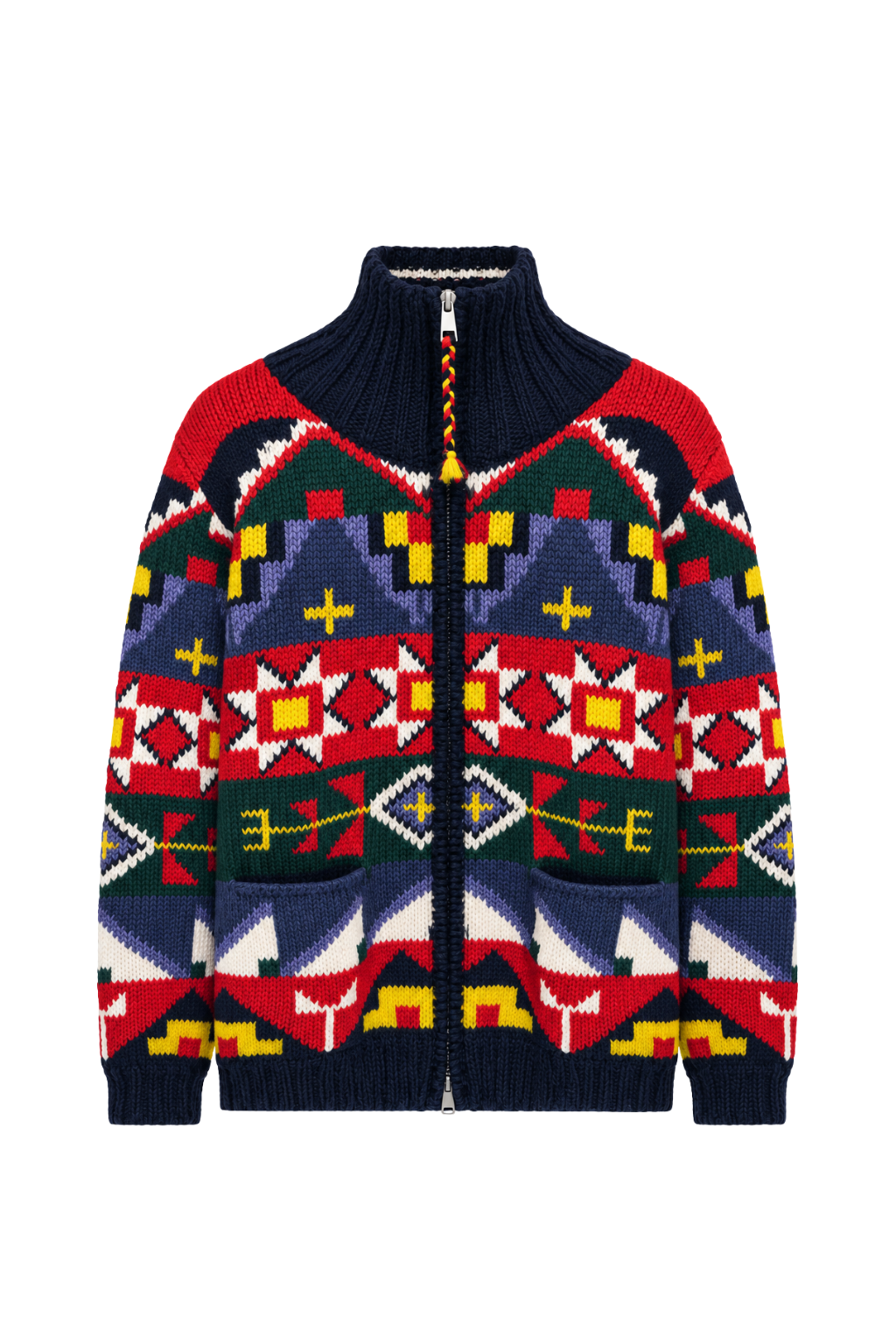 Frantic- Sweet Dreams Multi Color Zip Cardigan