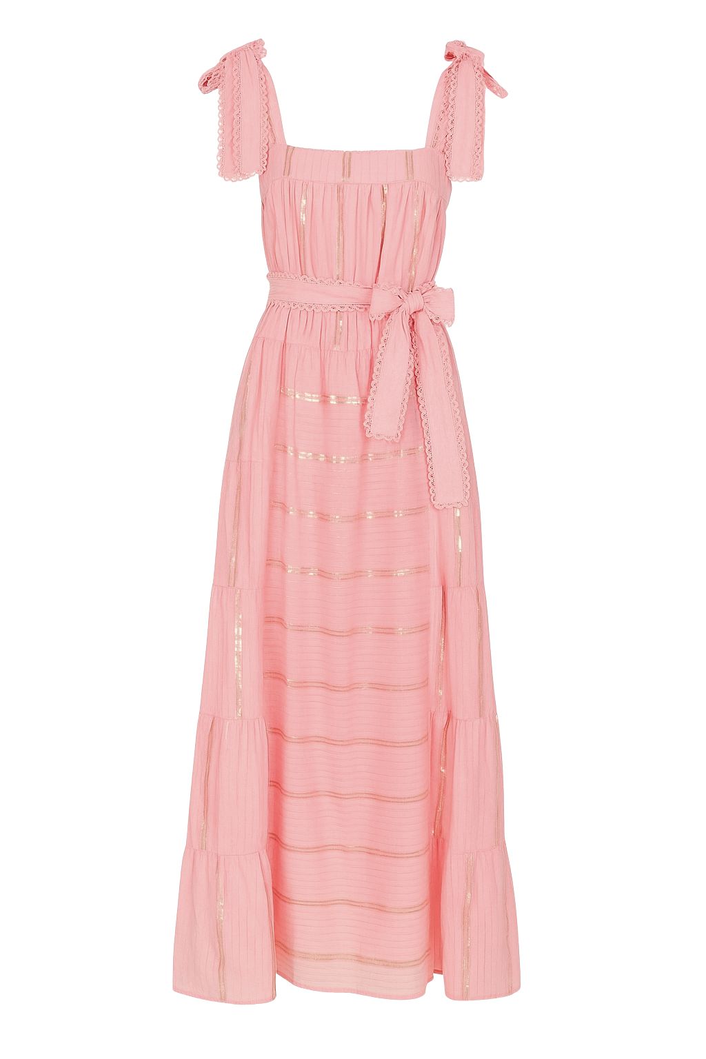 Miss June - Aly Tied Shoulder Maxi Dress