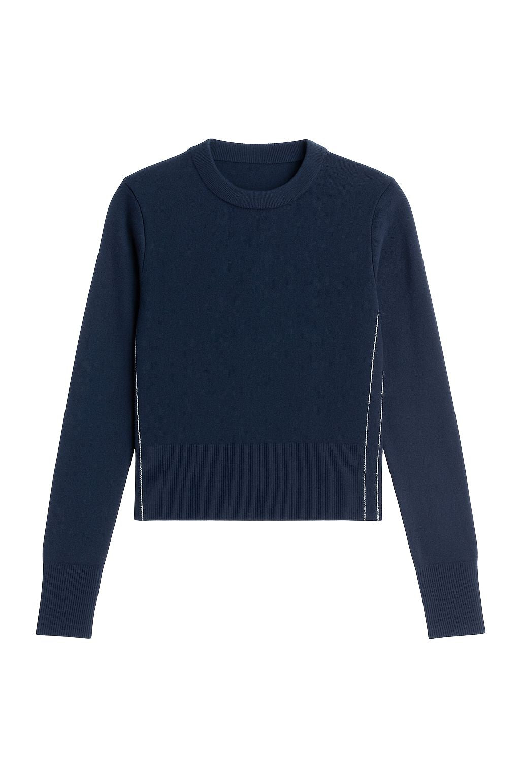 Autumn Cashmere - Crew W/ Contrast Side Seam Detail