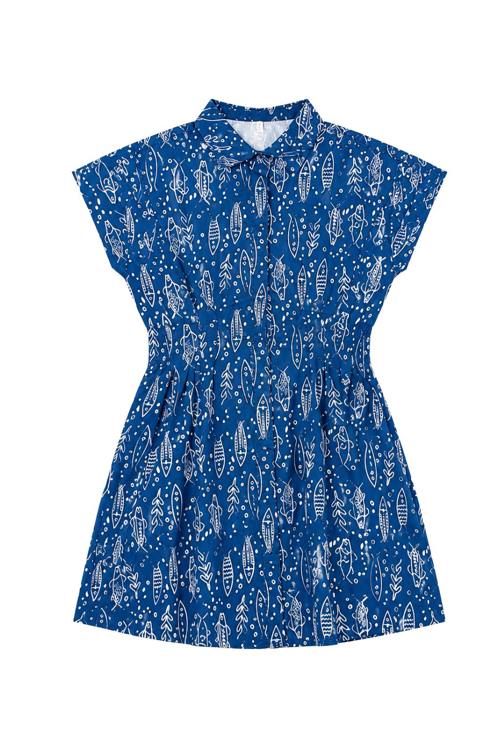 Olive and Bette's - Short Sleeve Fish Print Dress