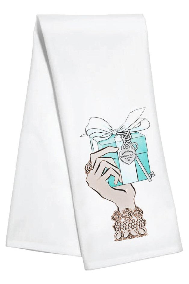 Toss Designs -Blue Box Guest Towel