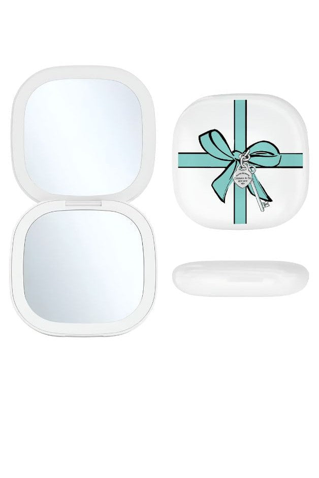 Toss Designs - LED Compact Mirror -Blue Bow