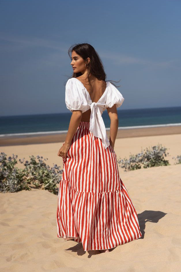 S.O.L.E Lisboa - Oia Skirt - Sailor Red