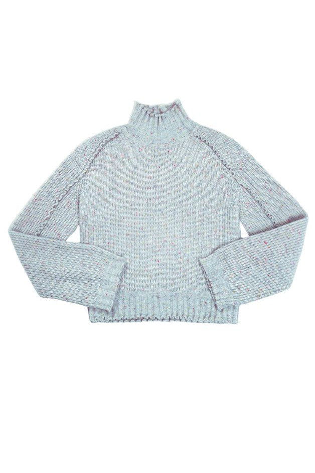 Autumn Cashmere - Shaker Mock W/ Ruffled Detail