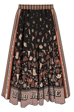 VANESSA MIDI SKIRT