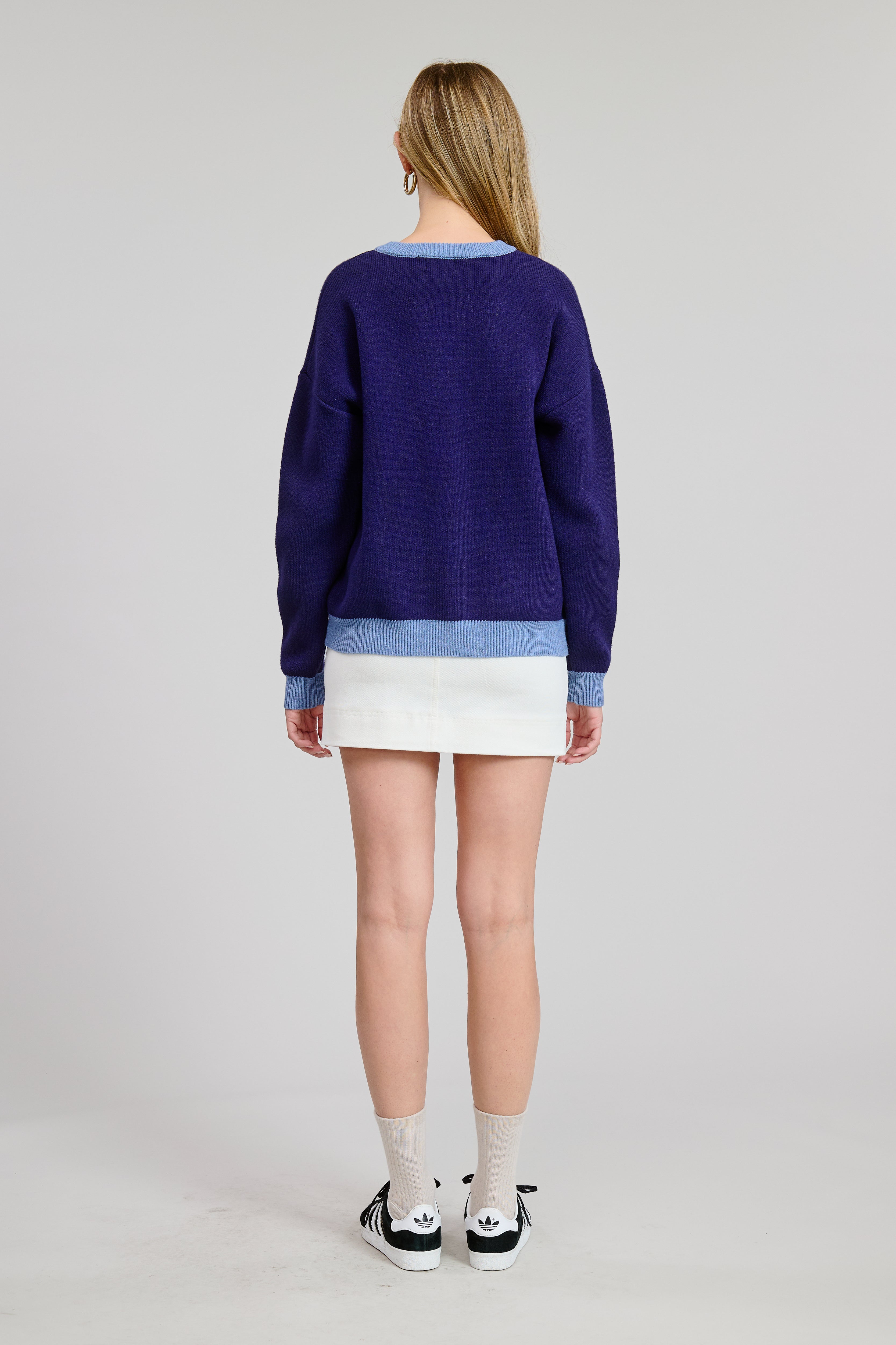 Olive and Bette's - Terrier Sweater - Navy