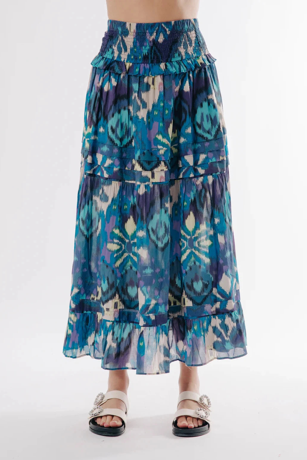 Love The Label - Ilaya Skirt - Symphonic Ikat Print