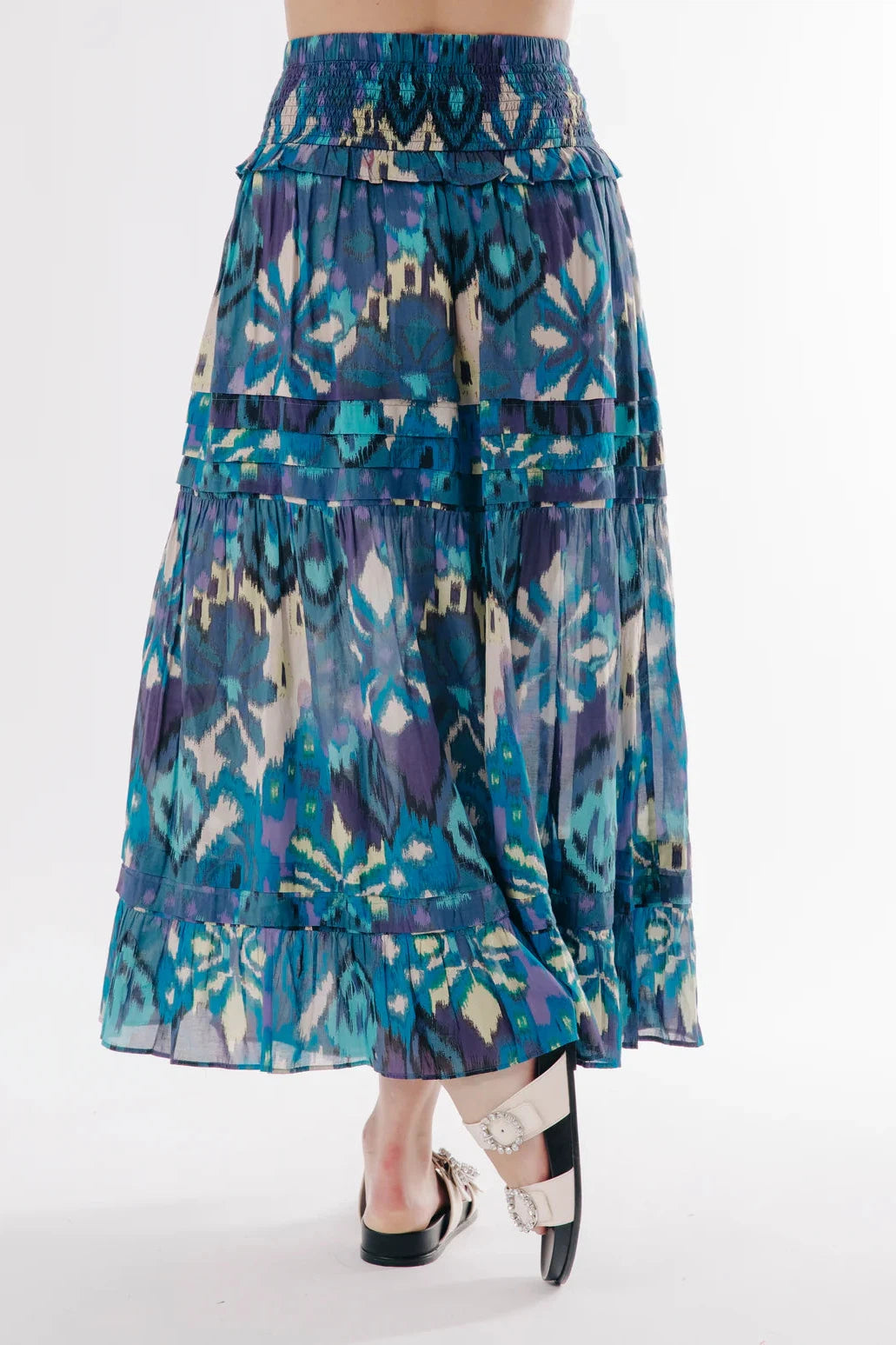 Love The Label - Ilaya Skirt - Symphonic Ikat Print