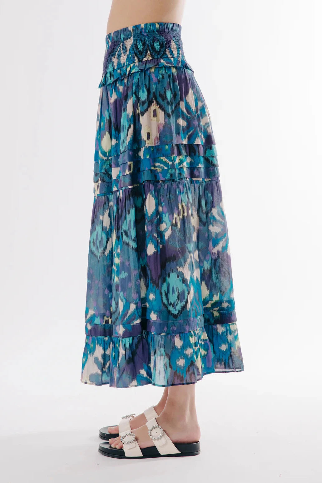 Love The Label - Ilaya Skirt - Symphonic Ikat Print