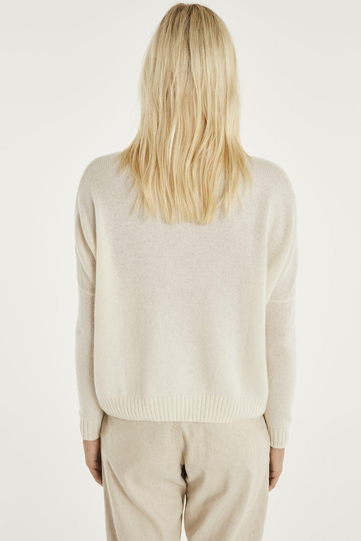 Kujten Cashmere - Amelie Oversized Crew - Olive & Bette's