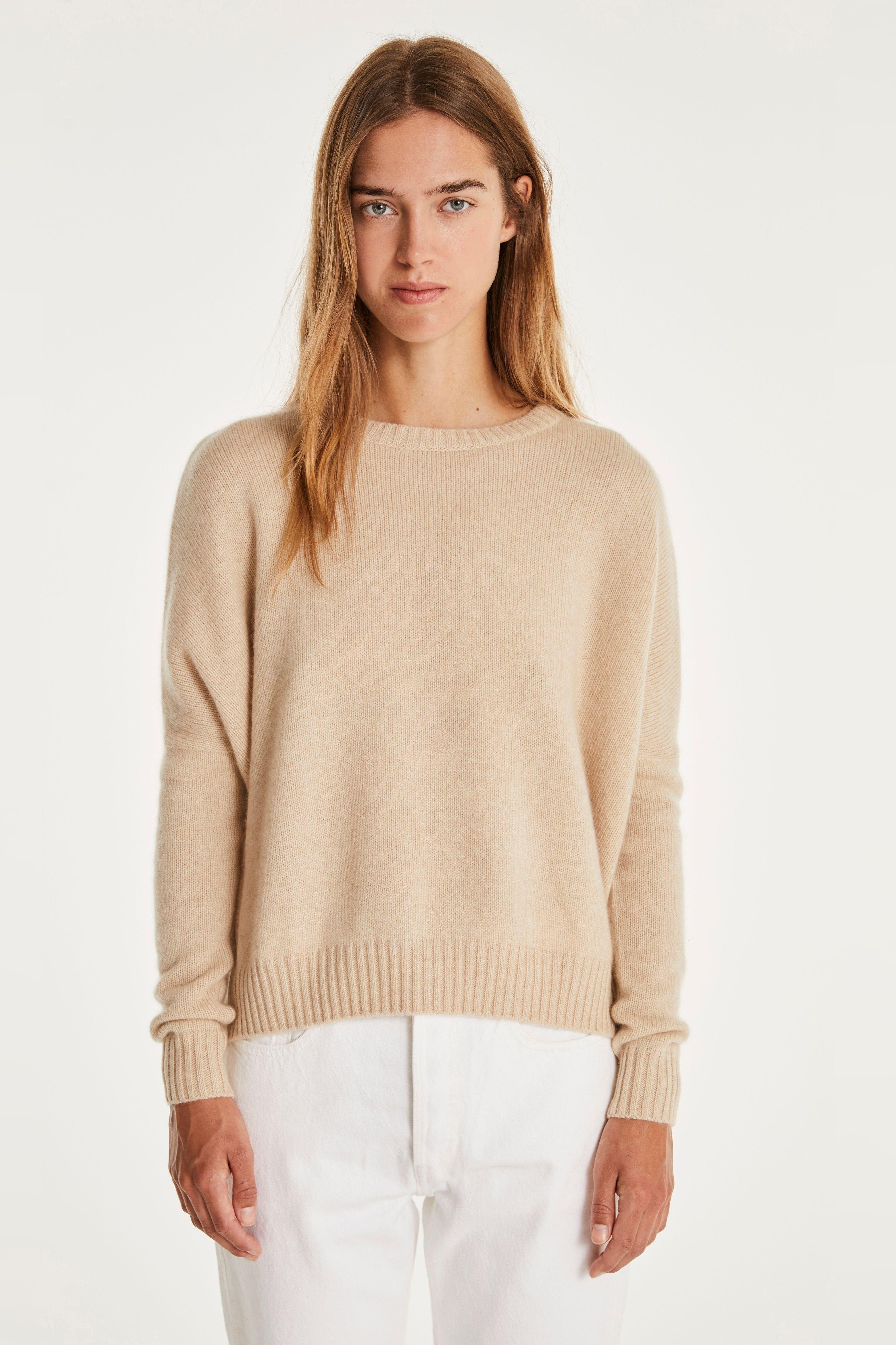 Kujten Cashmere - Amelie Oversized Crew - Olive & Bette's