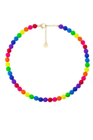 La Mome Bijou - Neon Crush Rainbow Necklace - Olive & Bette's